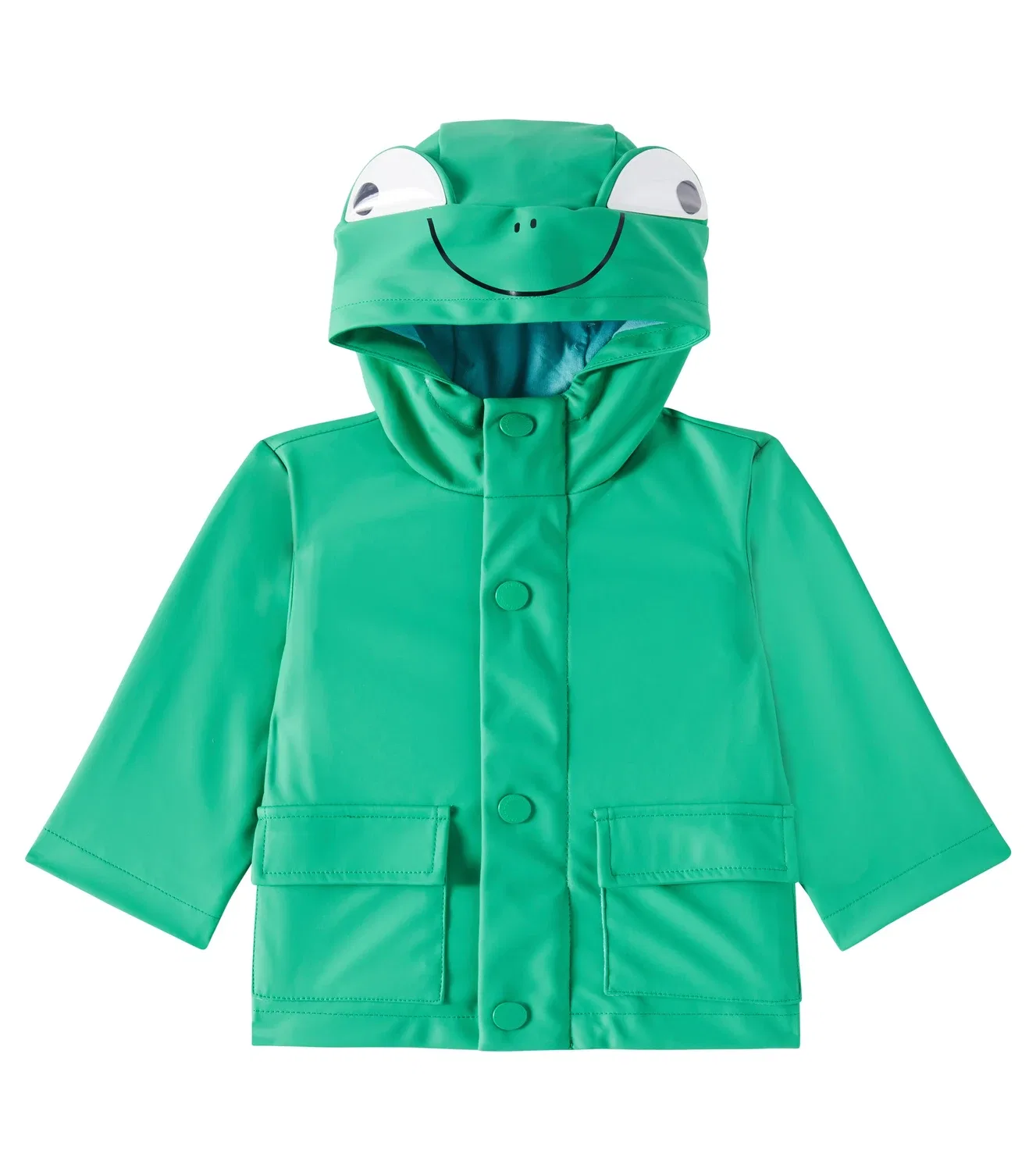 Детская парка с капюшоном Stella Mccartney Kids, зеленый