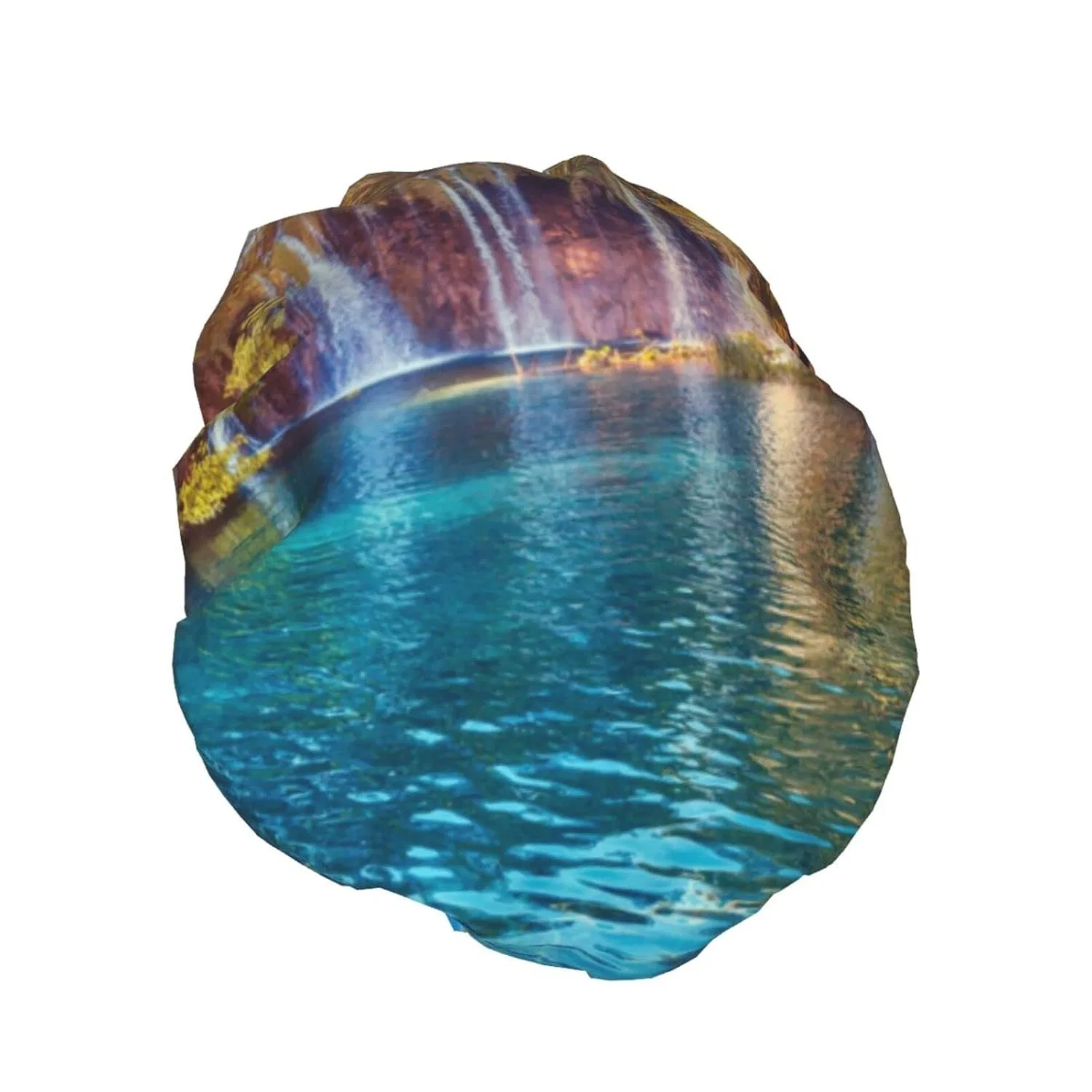 Шапочка для душа Autumn Scene Pattern Double Layer Waterproof, MORYEN — фото 2