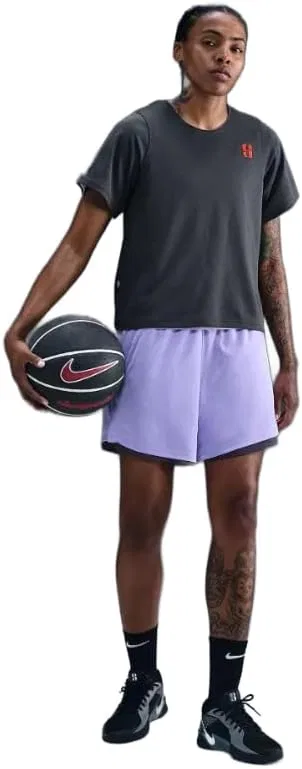Женская баскетбольная топ-майка свободного кроя Dri-FIT Nike, Dark Grey/Purple