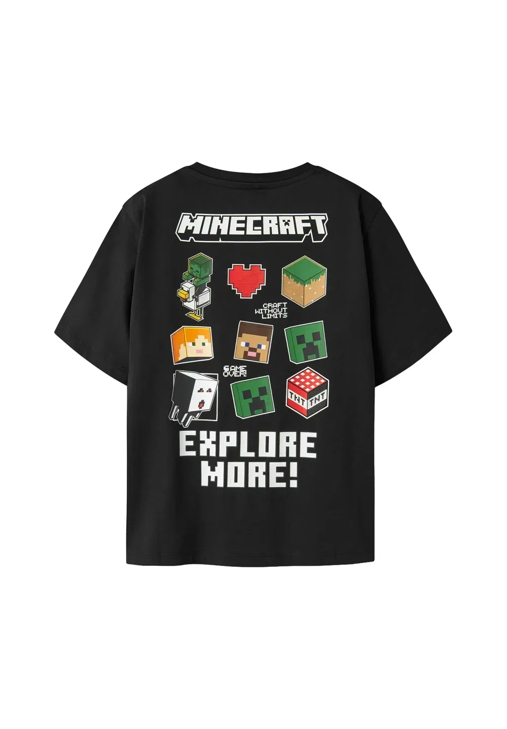 Лучшая футболка с принтом Minecraft Name It, Black — фото 2