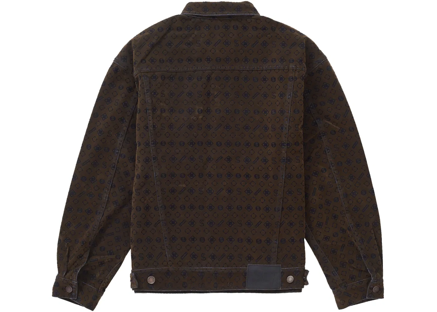 Мужская куртка-джинсовка флокированная Supreme, Black — фото 2