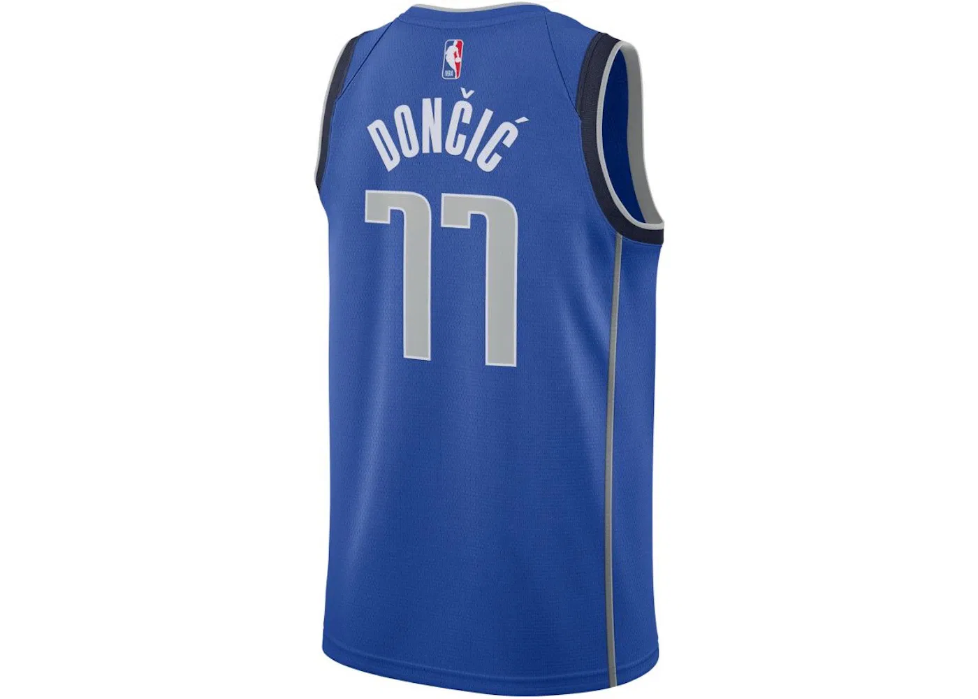 Мужская баскетбольная джерси Nike Doncic Dallas Mavericks Icon Edition 2020, Blue/Black/Grey — фото 2