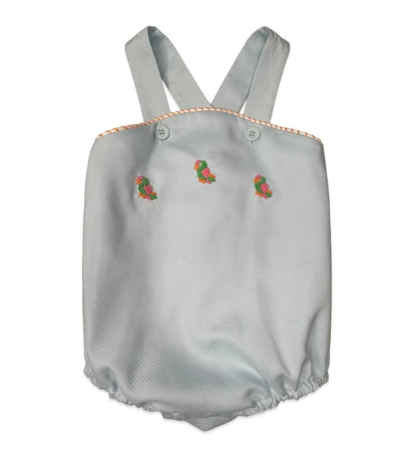 Детский боди-комбинезон для мальчиков с вышивкой Cross Back Bubble Percy & Tyne, Palm Pique