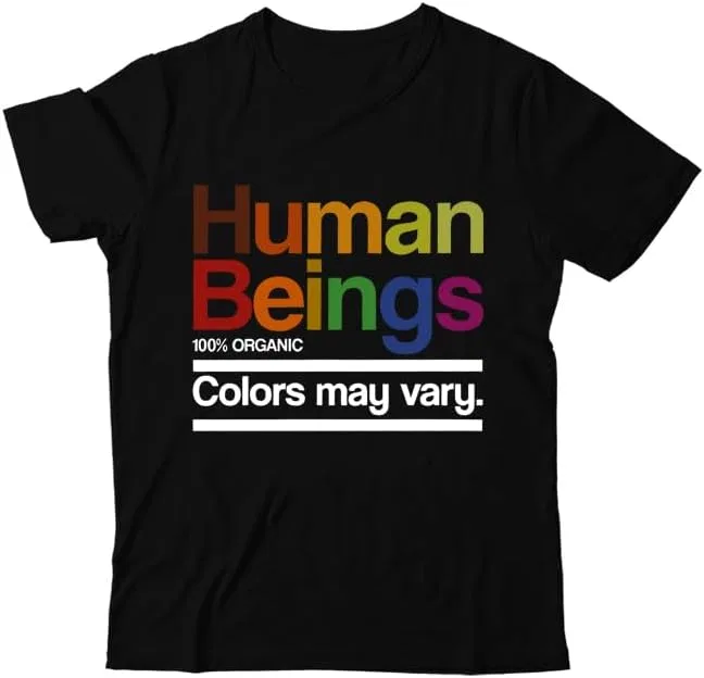 Мужская футболка с принтом Human Beings, Black
