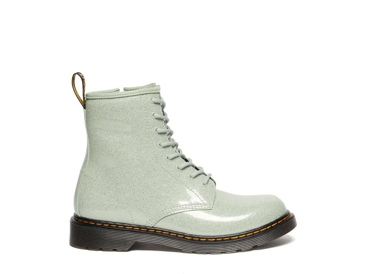 Ботинки Dr. Martens 1460 на молнии, кожаные, светло-зеленые — фото 3