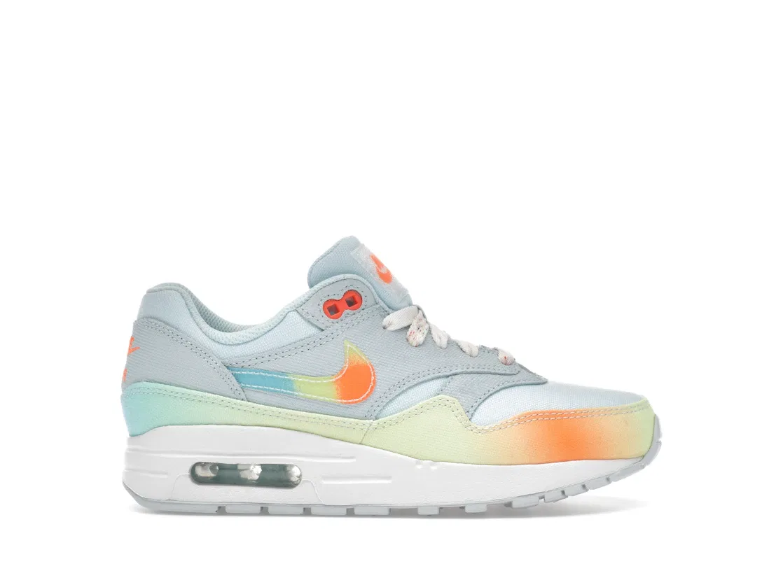 Детские кроссовки Lifestyle Nike Air Max 1, Glacier Blue/Light Lemon Twist/Aquarius Blue/Total Orange