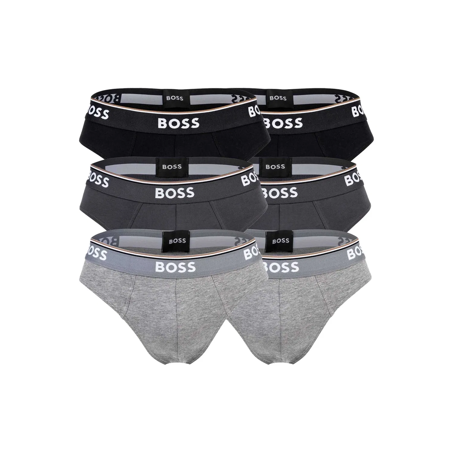 Мужские слипы с эластичным поясом BOSS, Gray