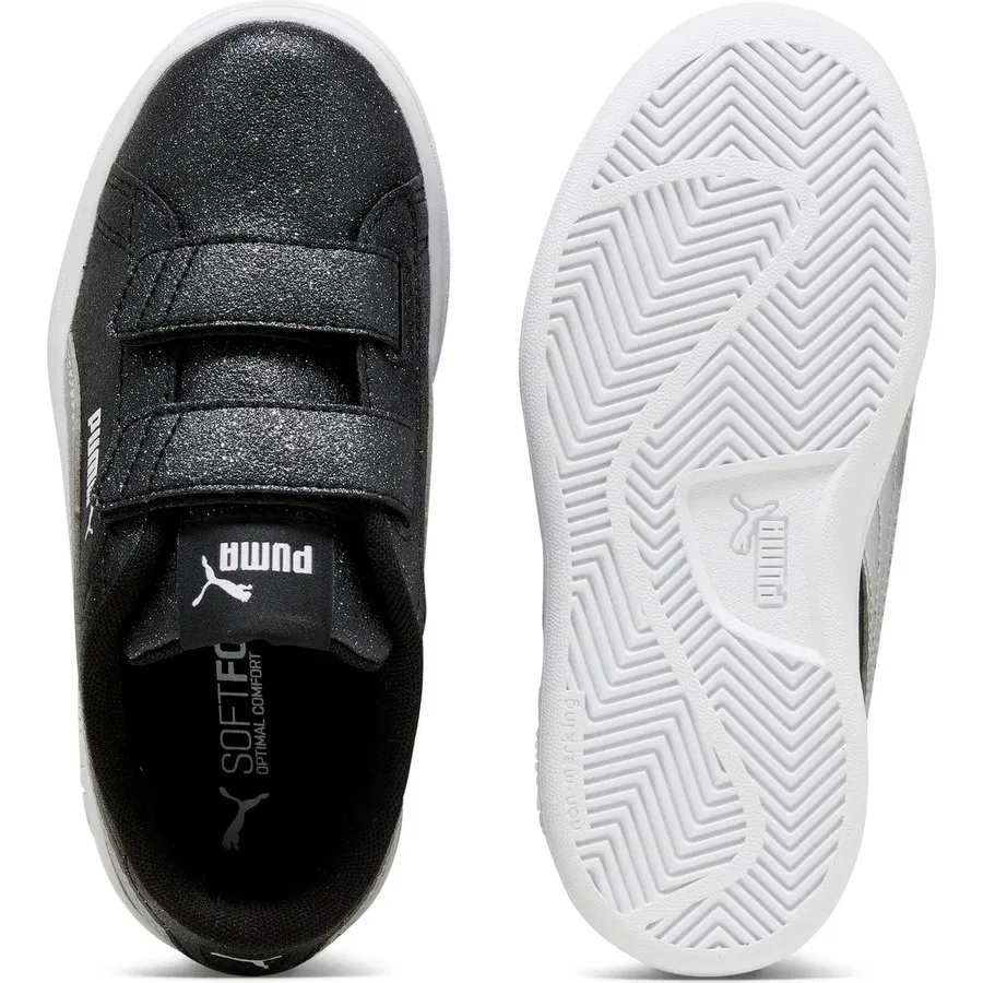 Детские кроссовки с блестками Smash 3.0 Glitz Glam Puma — фото 4