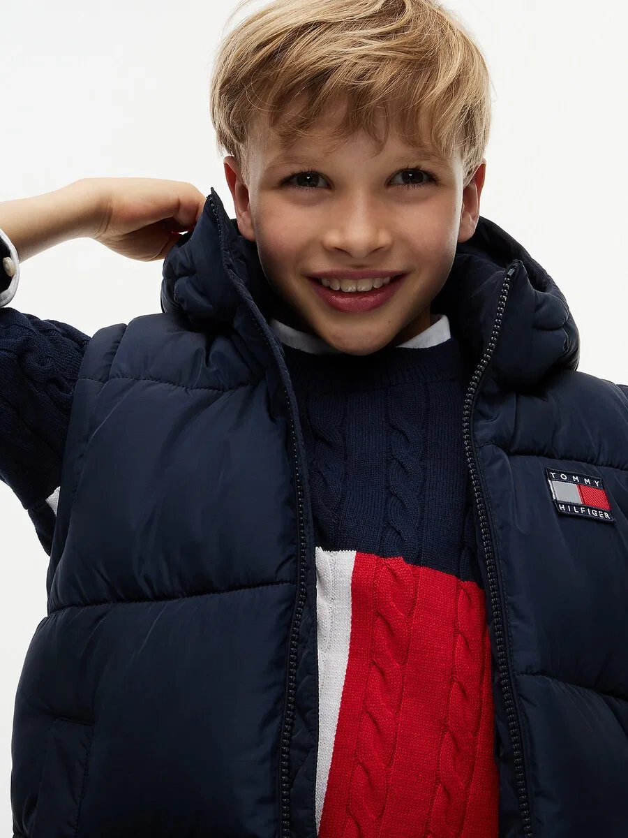Зимняя куртка TOMMY HILFIGER 'Heritage' темно-синего цвета — фото 3