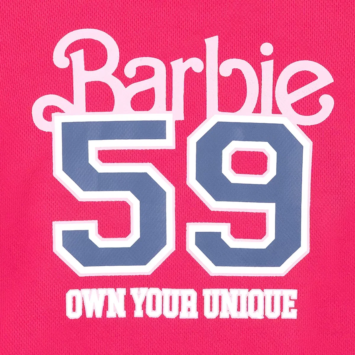 Детское платье-футболка с принтом Mesh T-Shirt Athletic Dress Barbie, Fuchsia Pink — фото 2