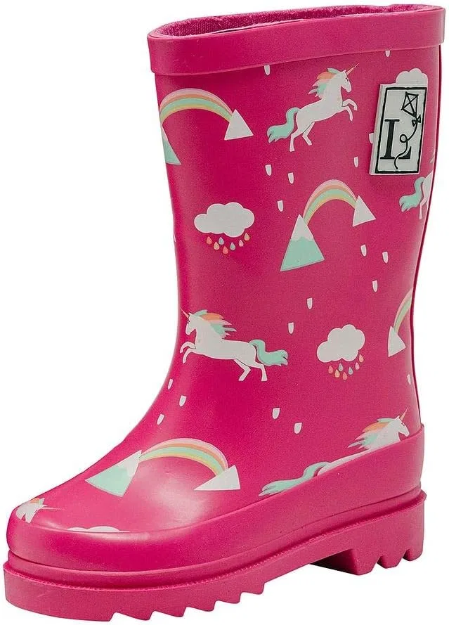Детские сапоги для девочек водонепроницаемые London Littles Fun London Littles, Inc., Pink