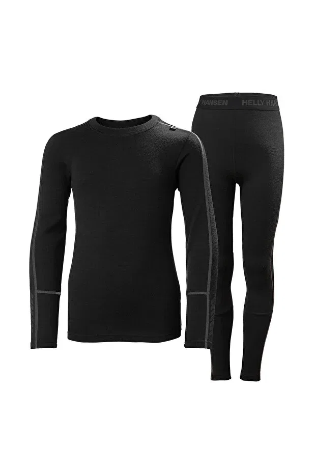 Детское термобелье для мальчиков шерстяное Helly Hansen, Black