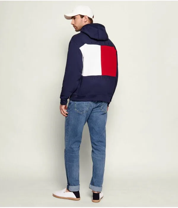 Мужское худи свободного кроя Tommy Hilfiger, Blu Marino — фото 2