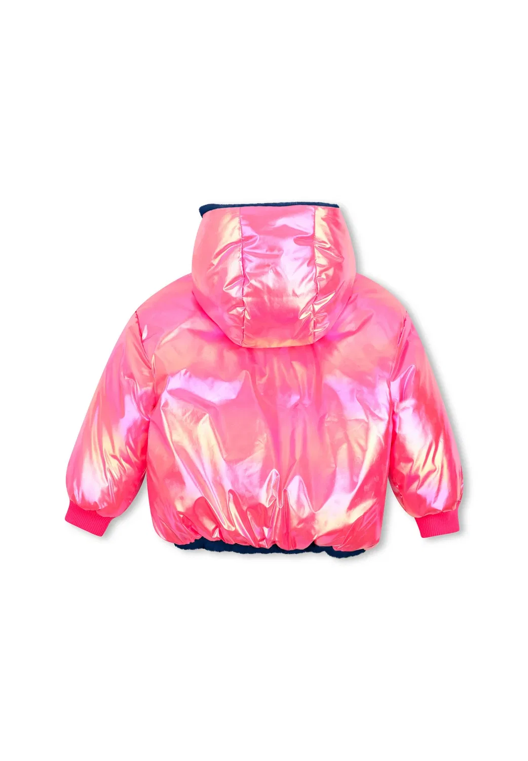Двусторонняя пуховая куртка для девочки - зимняя куртка Billieblush, Pink — фото 3