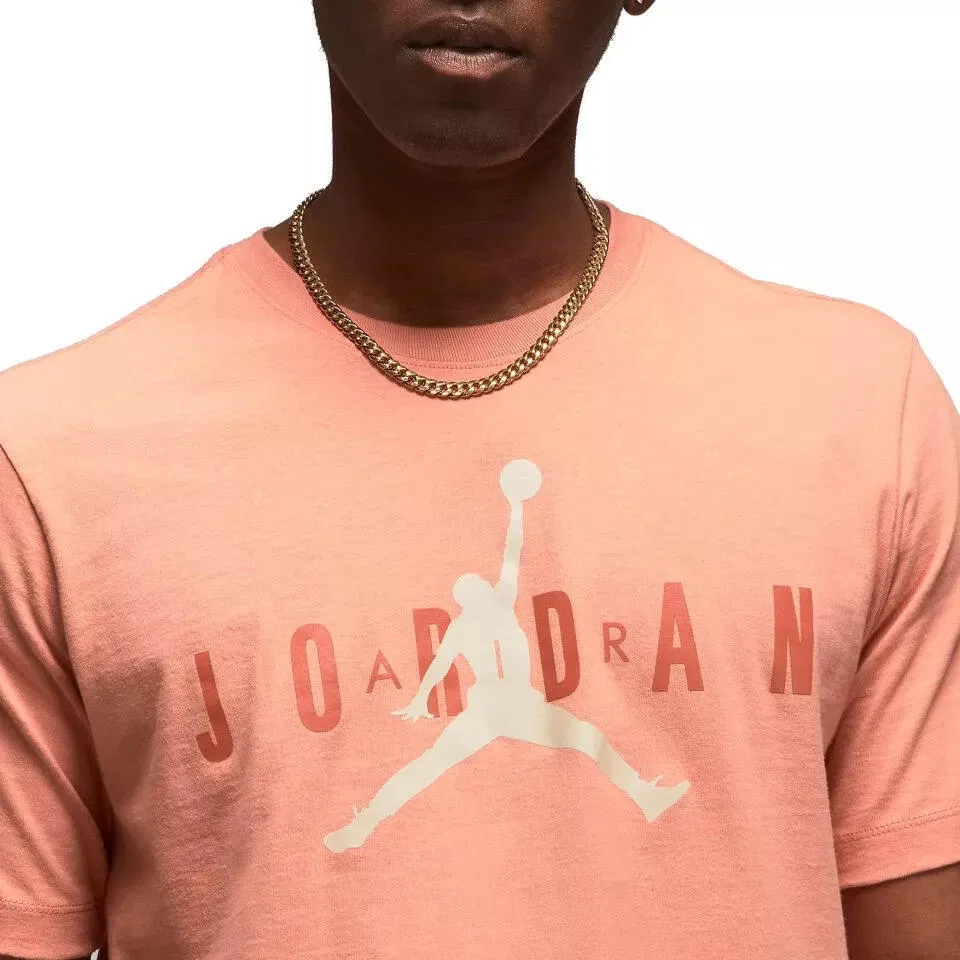 Мужская футболка с принтом Jordan Wordmark Nike, Orange — фото 3