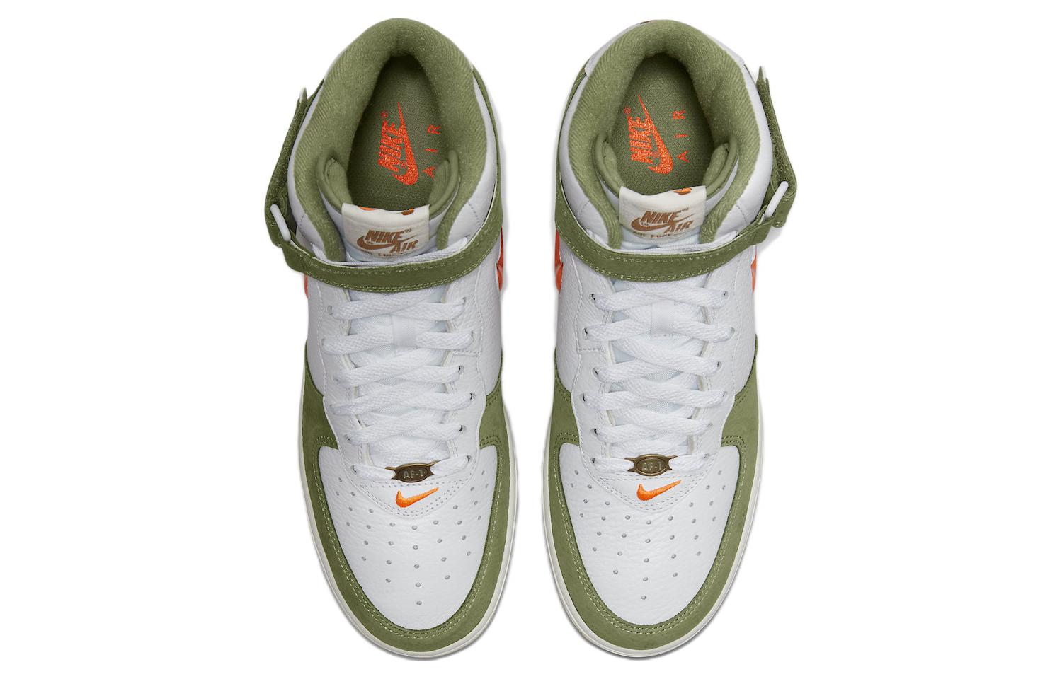 Кроссовки Nike Air Force 1 Mid QS Jewel, белый/зеленый — фото 4