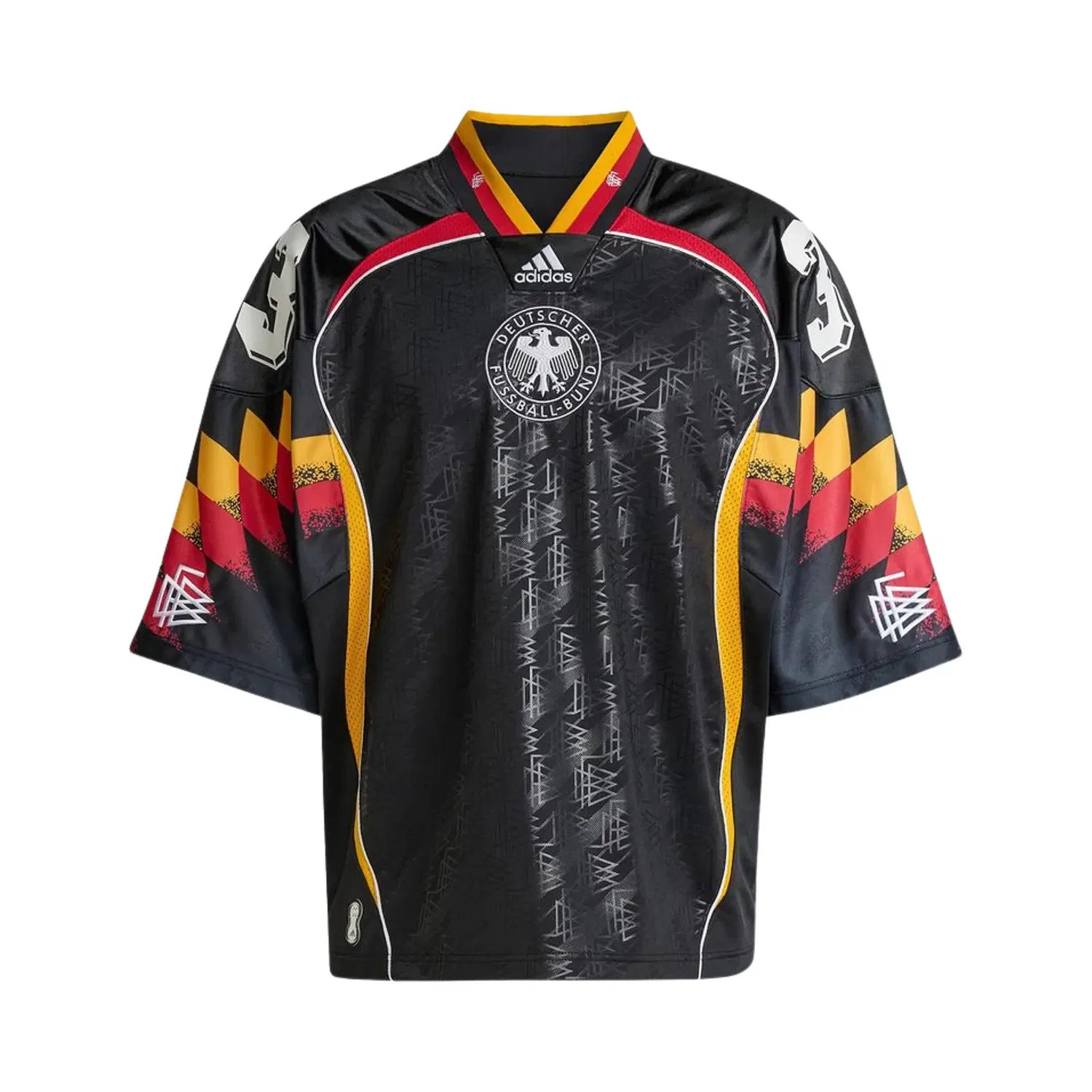 Футболка сборной Германии Adidas Bringback Remixed (азиатские размеры), черный