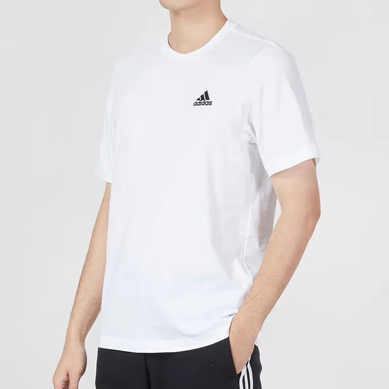 Футболка с вышивкой Essentials Adidas, красный — фото 4
