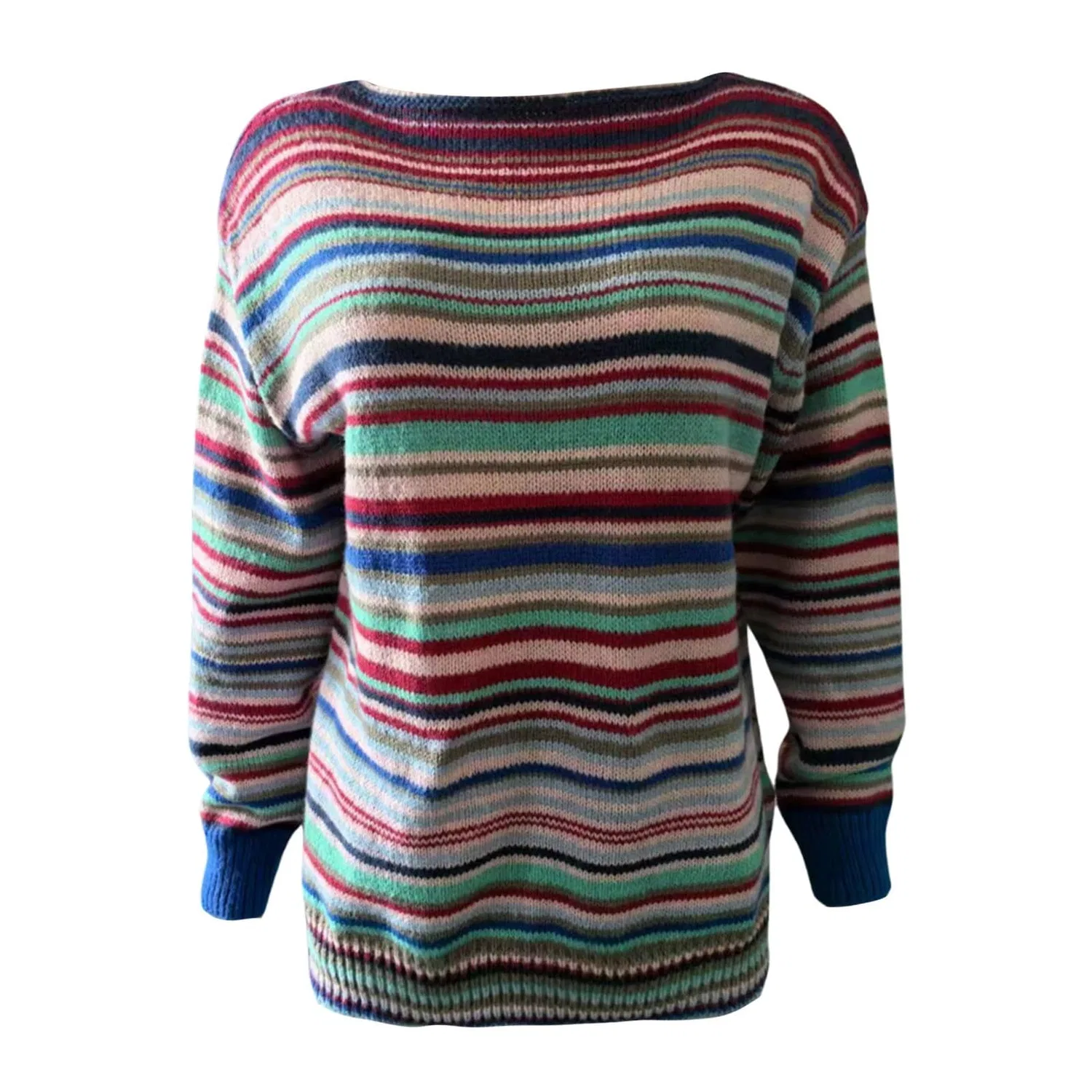 Женский свитер с принтом Crew Neck Chunky Knit, Multi-coloured — фото 4