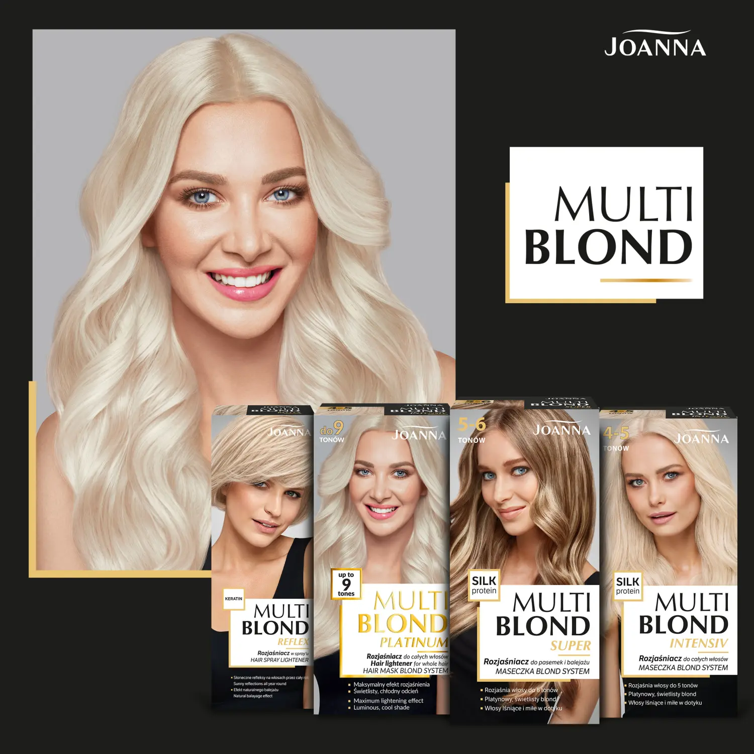 Joanna Blond Intensiv осветлитель на 5-6 тонов для мелирования и балаяжа, 1 упаковка — фото 4