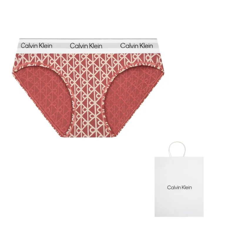 Женские трусы-слипы с поясом Modern Gravity Belt Calvin Klein, Brick Red Pink