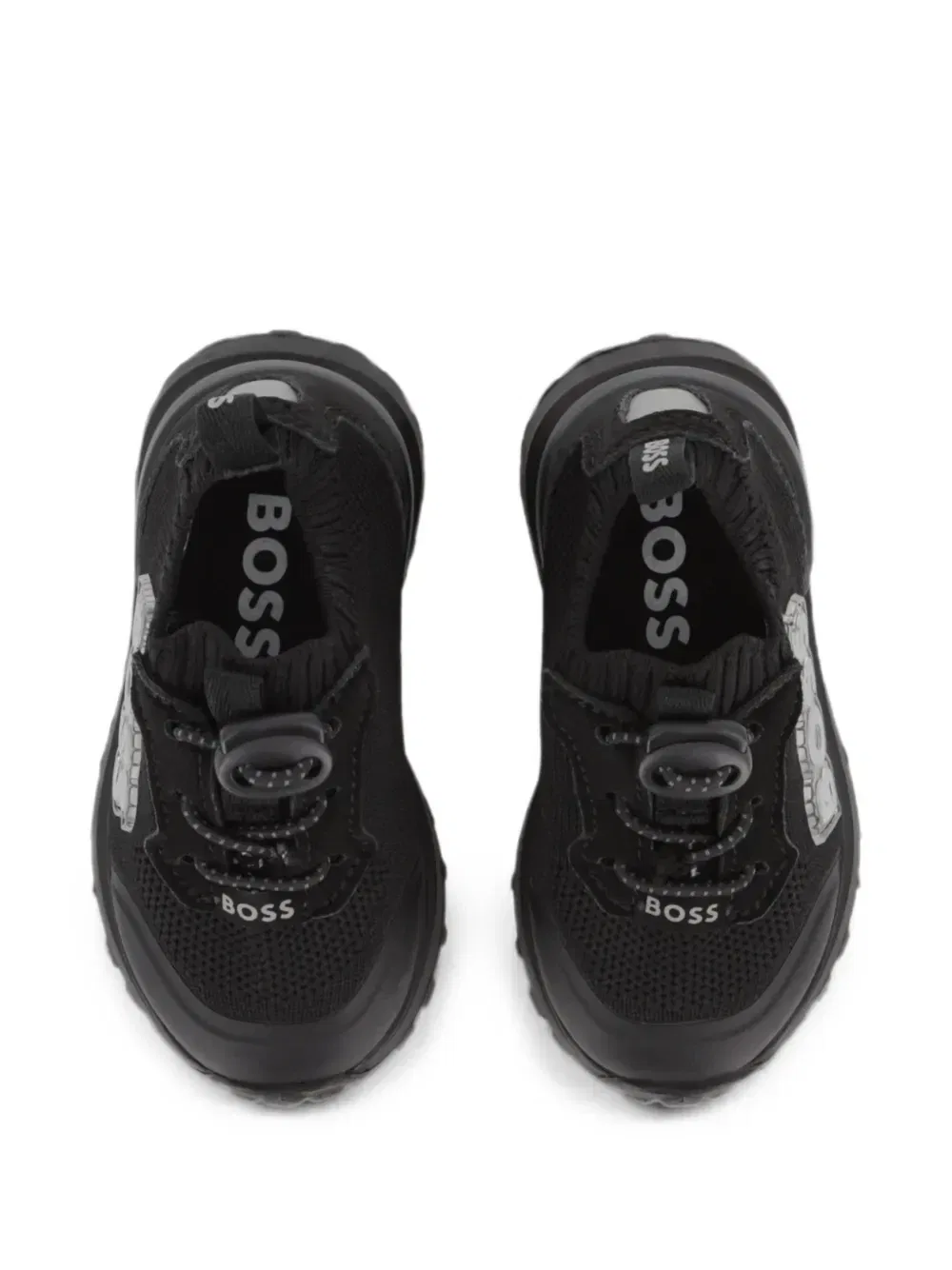 Кроссовки с нашивкой-логотипом Boss Kidswear, черный — фото 4