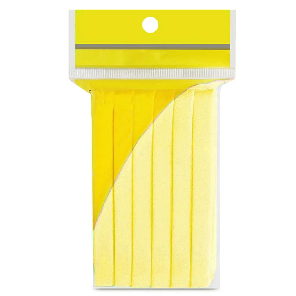 Набор спонжей для умывания, KIXZSAZ, 12 шт, 8 см, Yellow — фото 2