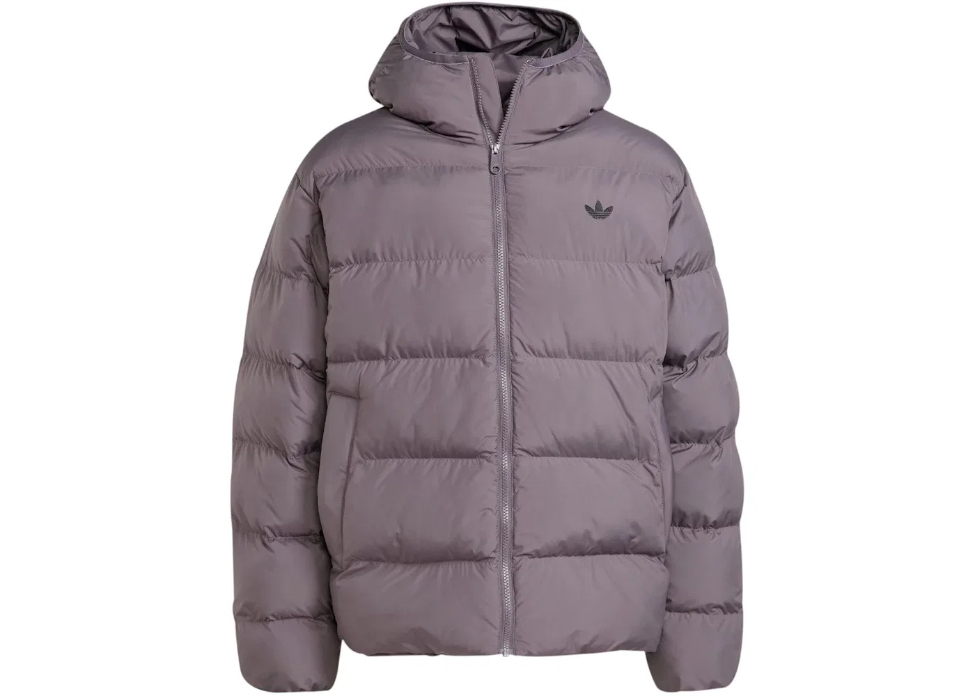 Мужская куртка-пуховик с капюшоном Tonal Hooded Puffer Jacket Adidas, Grey Strata