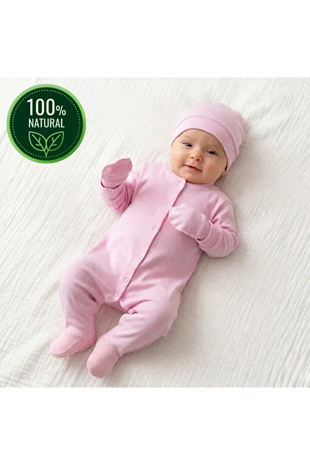Детский комбинезон для девочек хлопковый Tinibud, Pink