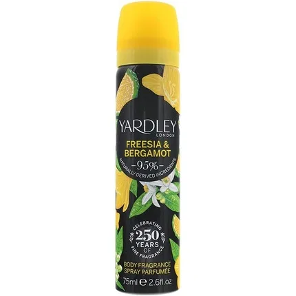 Женский спрей для тела Yardley Freesia And Bergamot 75 мл, Yardley London