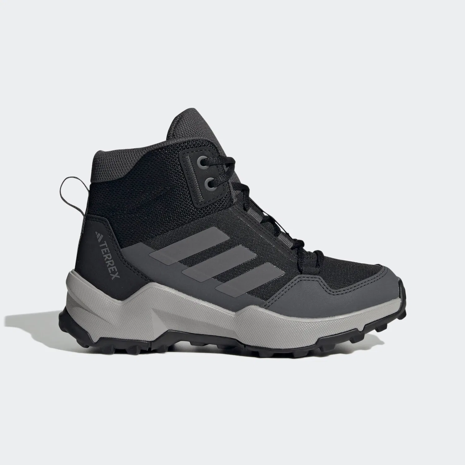 Детские полуботинки для хайкинга AX4R MID Adidas TERREX, Black/Grey — фото 2