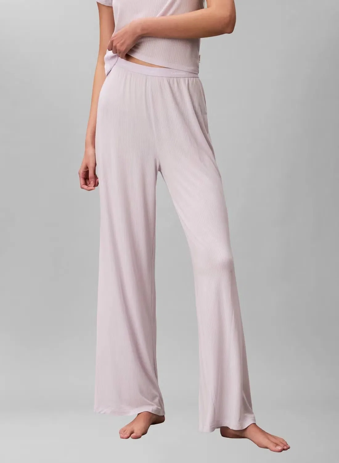 Пижамные брюки мягкие из модала Calvin Klein, сиреневый — фото 2