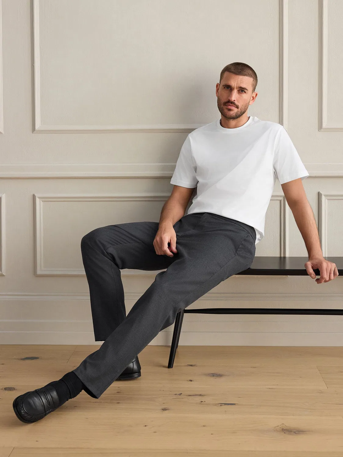 Футболка хлопковая Signature Regular Fit Next, белый — фото 2
