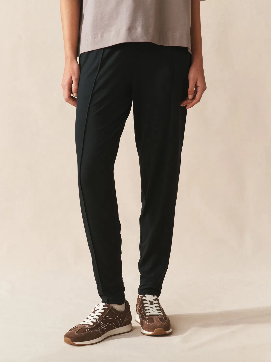 Джоггеры из джерси, спортивные, Black Jersey Joggers Next, черный — фото 2