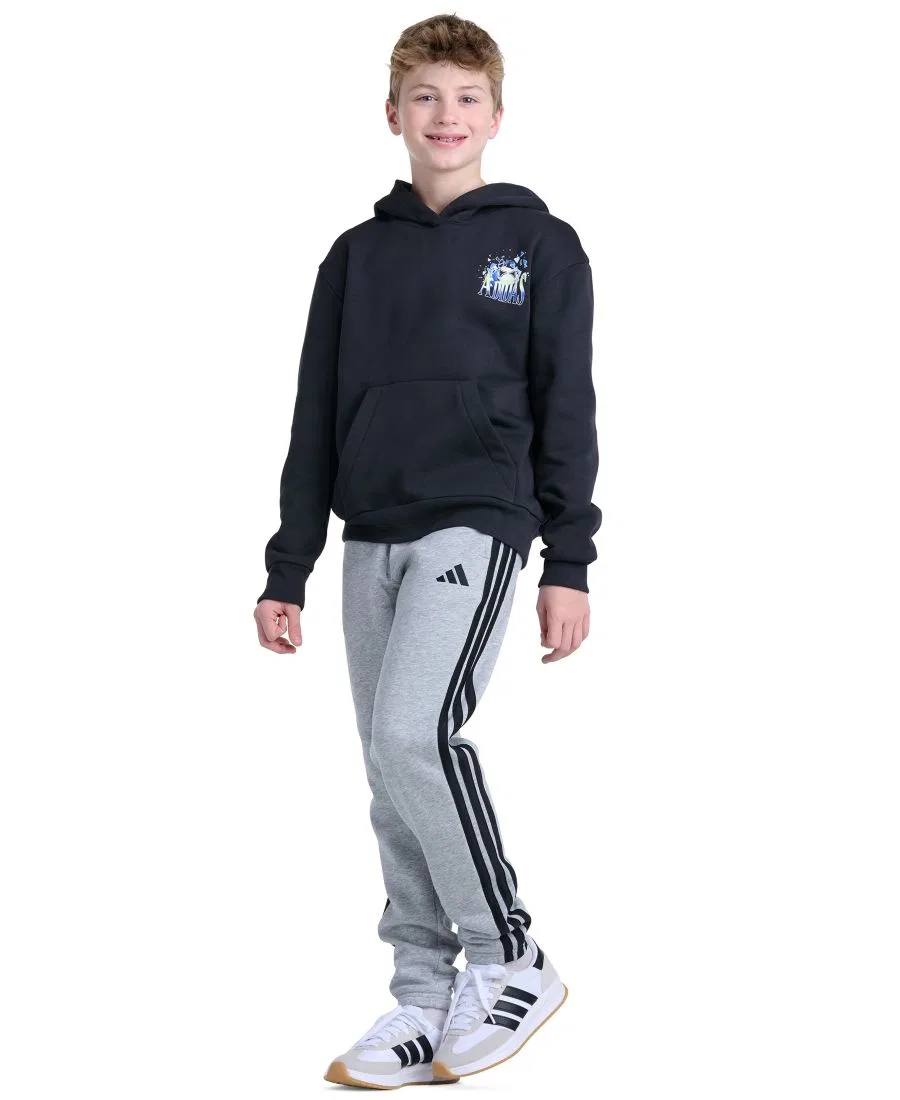 Худи с принтом в гоночном стиле, длинный рукав adidas, Black — фото 2