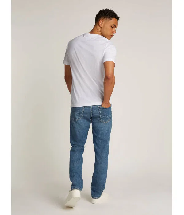 Мужская футболка хлопковая Regular Fit Tommy Hilfiger, белый — фото 3