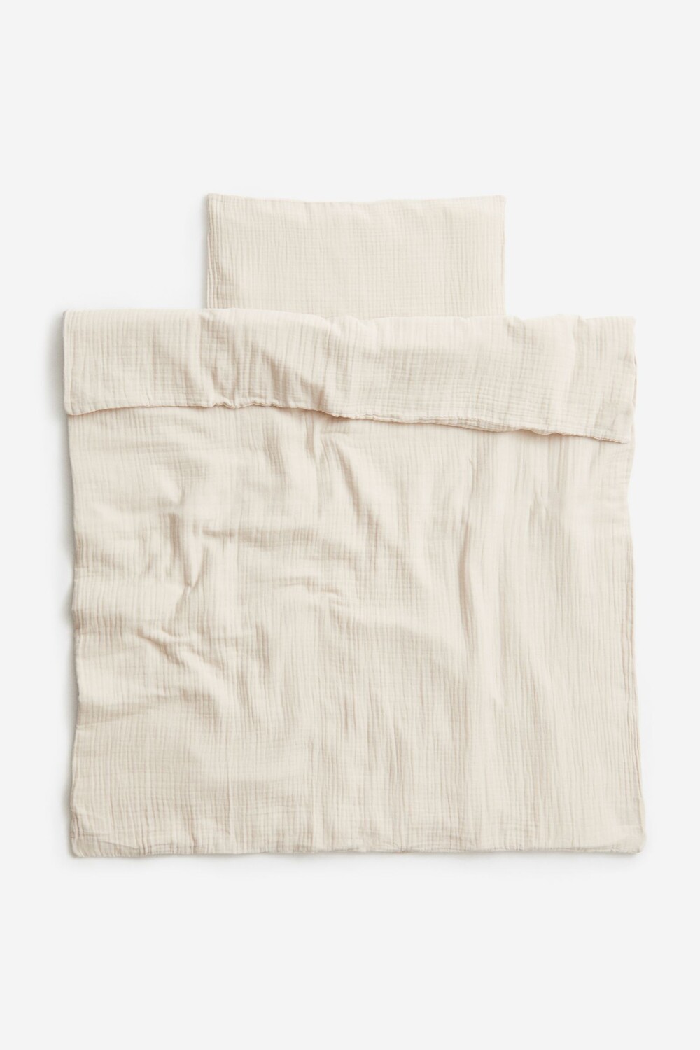 

Комплект односпального постельного белья H&M Home Muslin Crib, светло-бежевый