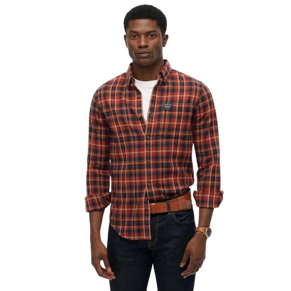 Рубашка с длинным рукавом M4011047A Superdry, оранжевый