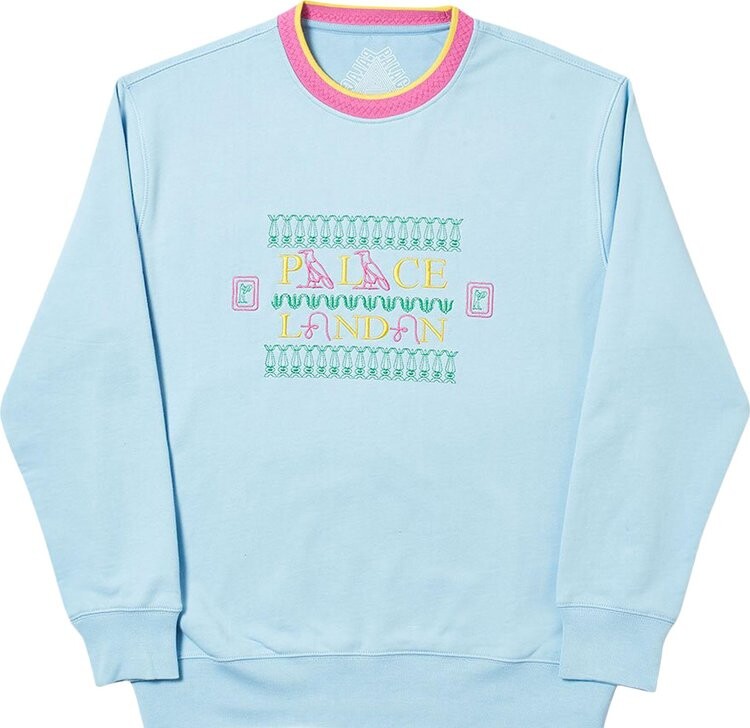 

Толстовка Palace Funkalistic Crew 'Powder Blue', синий