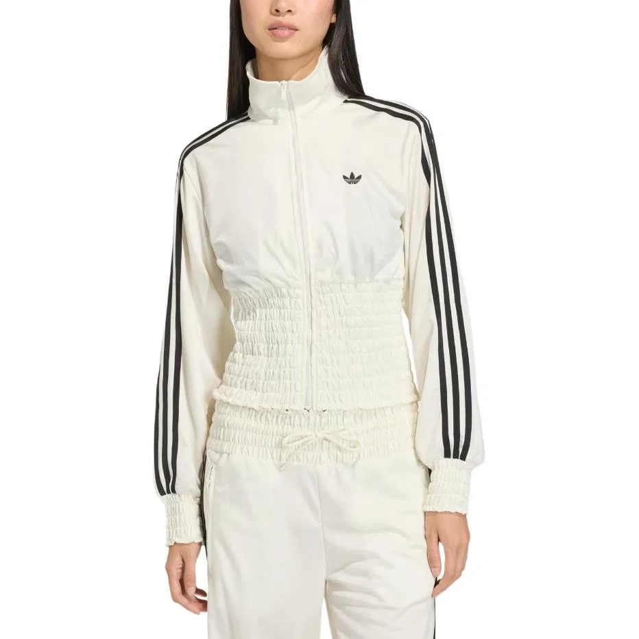 Женская куртка с полосками Adidas Originals, Ecru — фото 3