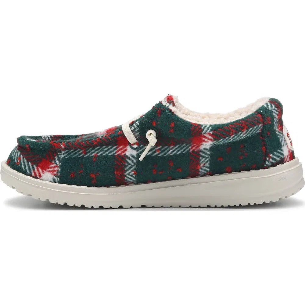 Детские слипоны Wally Holiday Cheers Heydude, Red Plaid — фото 3