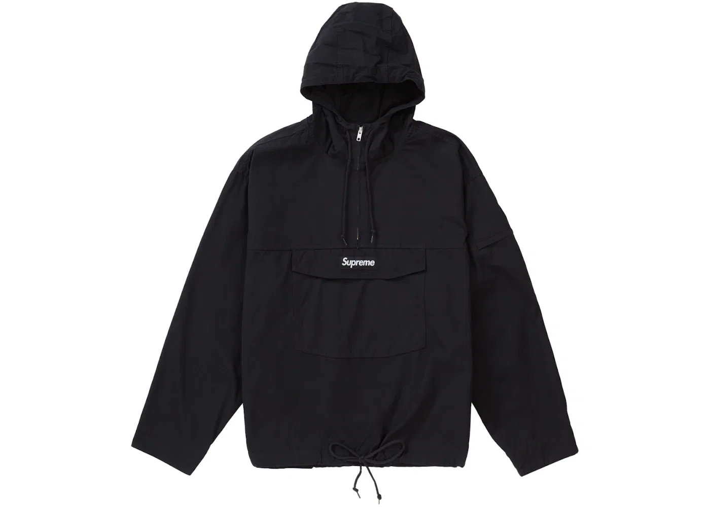 Мужская куртка-анорак хлопковая Supreme Anorak, Black