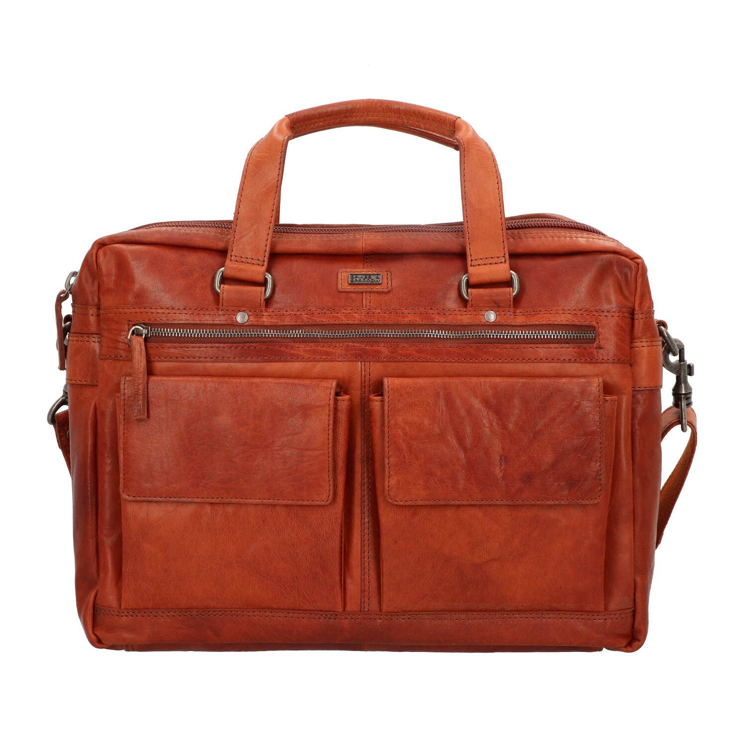 

Spikes & Sparrow Документ-сумка в коричневом цвете