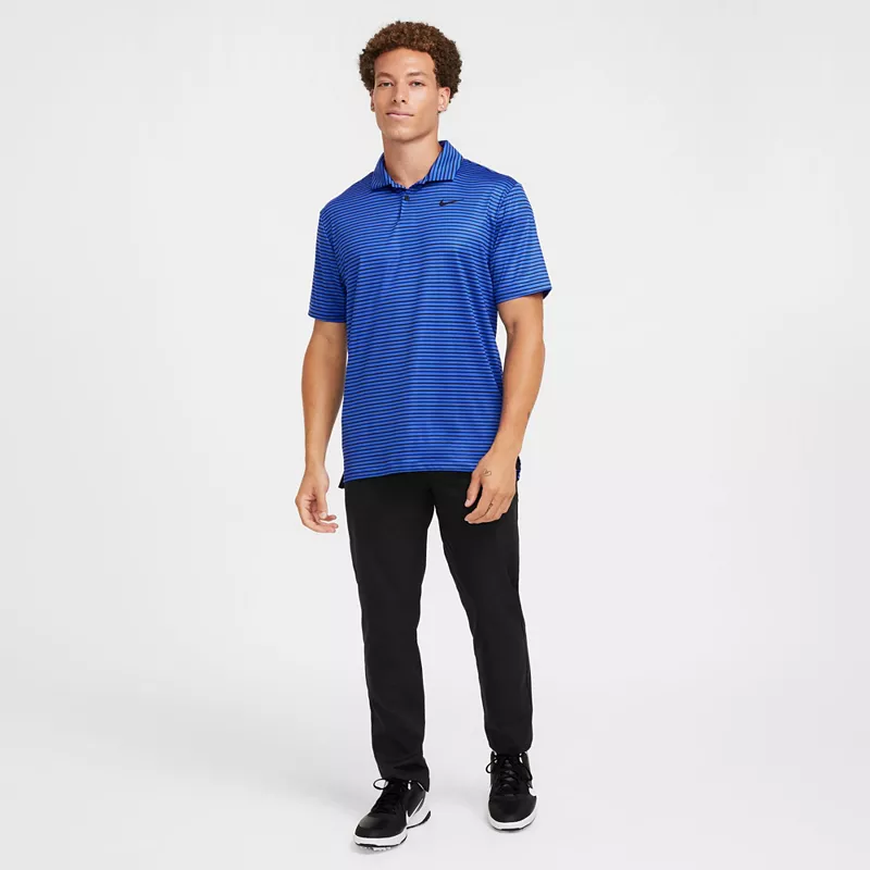 

Мужская футболка-поло в полоску Nike Dri-FIT Tour, цвет Hyper Royal