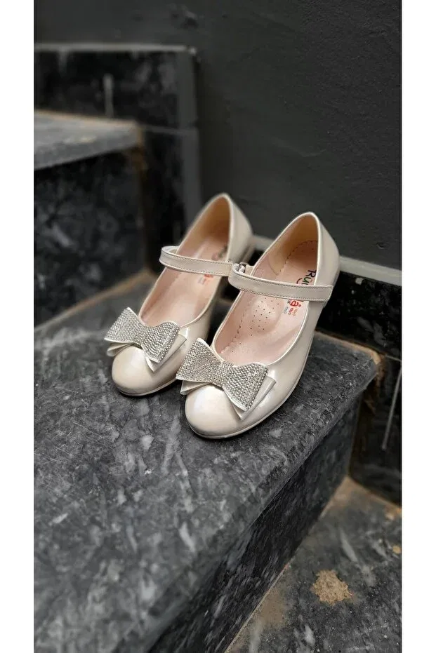 Детские балетки для девочек с ортопедической стелькой, Rüyada, Beige