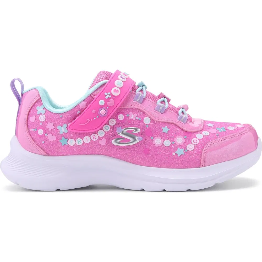 Детские кроссовки с декором Skechers, Pink — фото 2