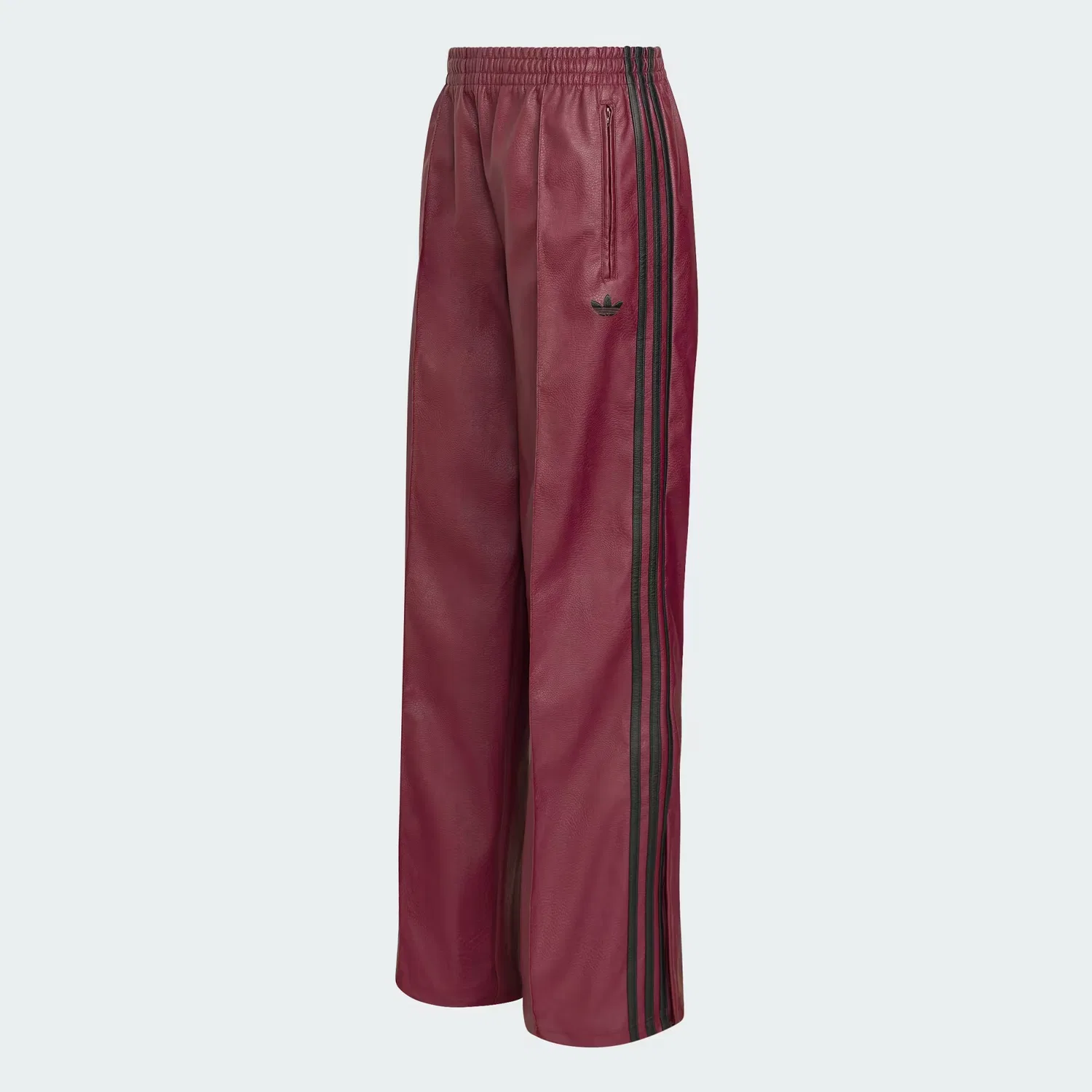Женские брюки свободного кроя Firebird Loose Pleather Pant Adidas Originals, бордовый — фото 4