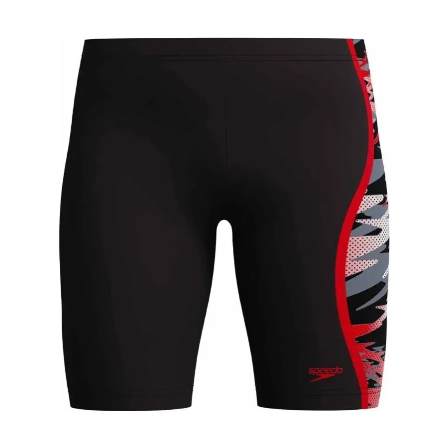 Плавки для мальчика Hyperboom Splice Jammer Speedo, Aruba Kırmızı - Siyah