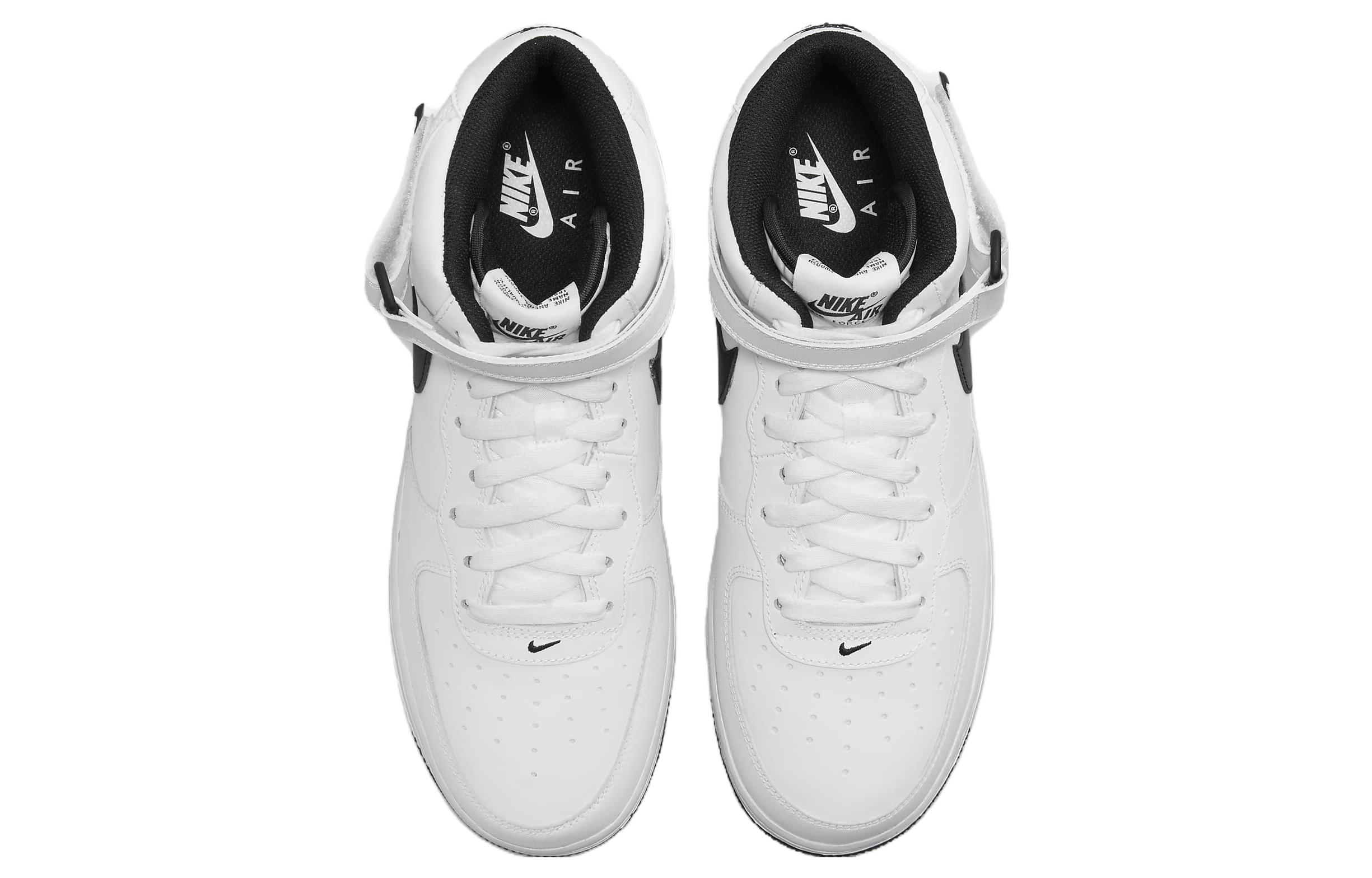 Кроссовки Nike Air Force 1 Mid, белый/черный — фото 4