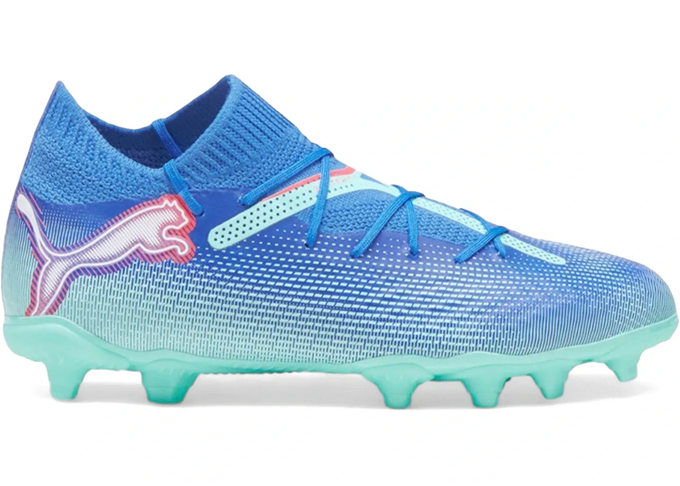 Детские бутсы Puma Future 7 Pro FG/AG Puma, Bluemazing/Puma White/Electric Peppermint